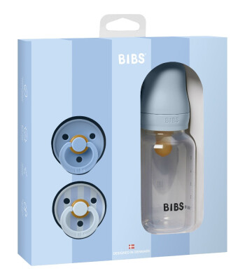 Bibs Studio Colour Emzik Hediye Seti // Baby Blue
