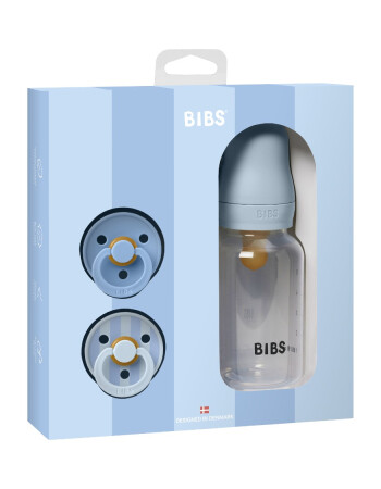 Bibs Studio Colour Emzik Hediye Seti // Baby Blue
