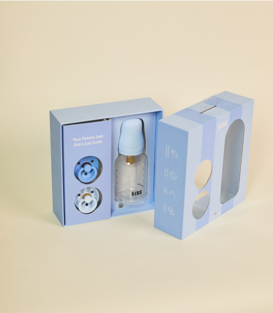 Bibs Studio Colour Emzik Hediye Seti // Baby Blue