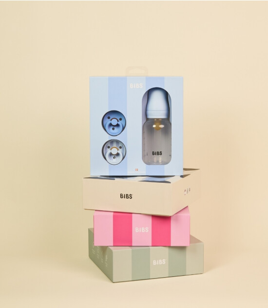 Bibs Studio Colour Emzik Hediye Seti // Baby Blue