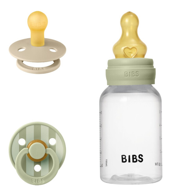 Bibs Studio Colour Emzik Hediye Set // Sage