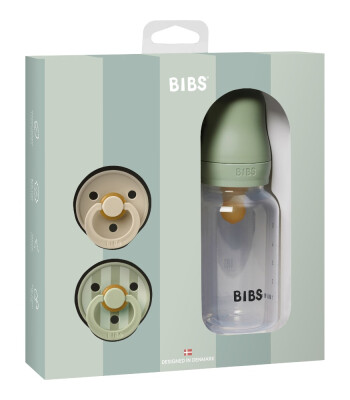 Bibs Studio Colour Emzik Hediye Set // Sage