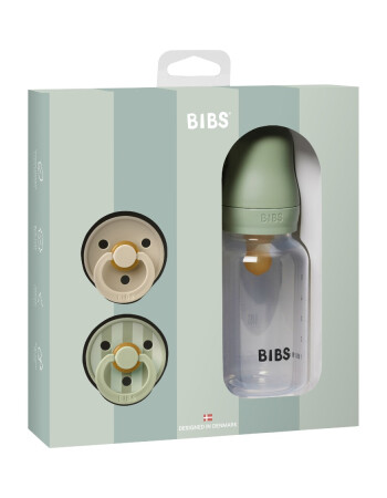 Bibs Studio Colour Emzik Hediye Set // Sage