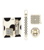 Bibs Studio Colour Emzik Hediye Seti // Polka Dots - Ivory / Black