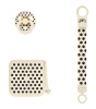 Bibs Studio Colour Emzik Hediye Seti // Polka Dots - Ivory / Black