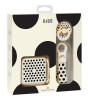 Bibs Studio Colour Emzik Hediye Seti // Polka Dots - Ivory / Black