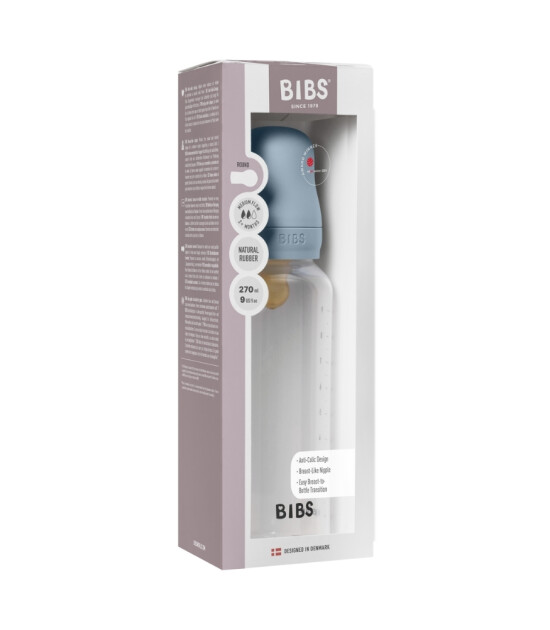 Bibs Baby PP Biberon Set (Kauçuk Uç) (270 ml) // Baby Blue