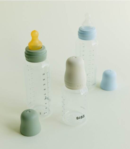 Bibs Baby PP Biberon Set (Silikon Uç) (150ml + 270 ml) // Ivory (2 Adet)