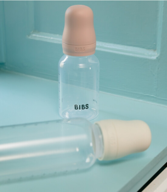 Bibs Baby PP Biberon Set (Silikon Uç) (150ml + 270 ml) // Ivory (2 Adet)