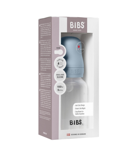 Bibs Baby PP Biberon Set (Silikon Uç) (150 ml) // Baby Blue