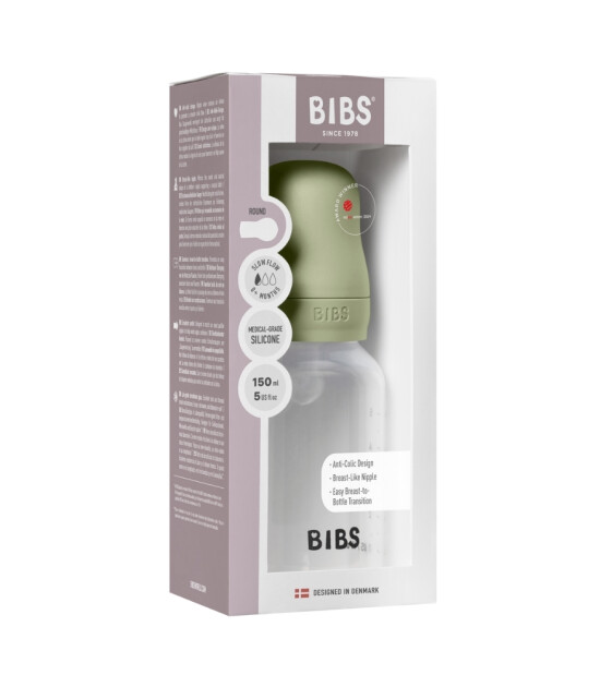 Bibs Baby PP Biberon Set (Silikon Uç) (150 ml) // Sage