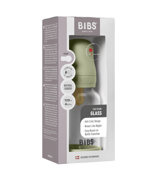 Bibs Baby Cam Biberon Set (120 ml) // Sage
