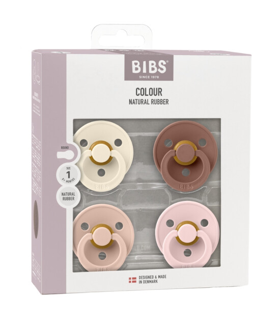 Bibs Colour Kau&ccedil;uk Emzik Set // Ivory - Blush - Woodchuck - Blossom