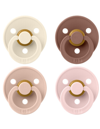 Bibs Colour Kau&ccedil;uk Emzik Set // Ivory - Blush - Woodchuck - Blossom