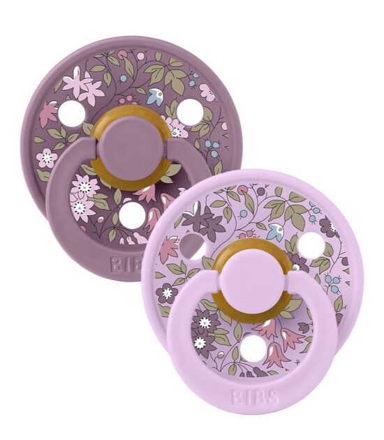 BIBS x Liberty Colour Kauçuk Emzik Set // Chamomile Lawn Violet Sky
