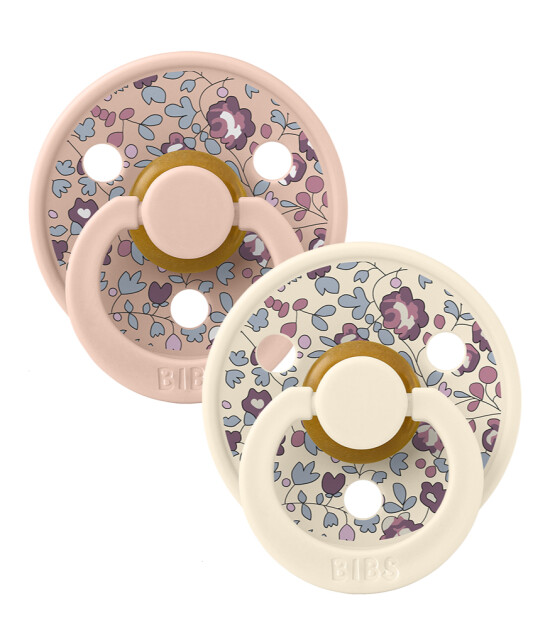 BIBS x Liberty Colour Kauçuk Emzik Set // Eloise Blush