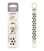 Bibs Loop Clip Emzik Askısı // Polka Dots - Ivory / Black
