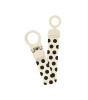 Bibs Loop Clip Emzik Askısı // Polka Dots - Ivory / Black