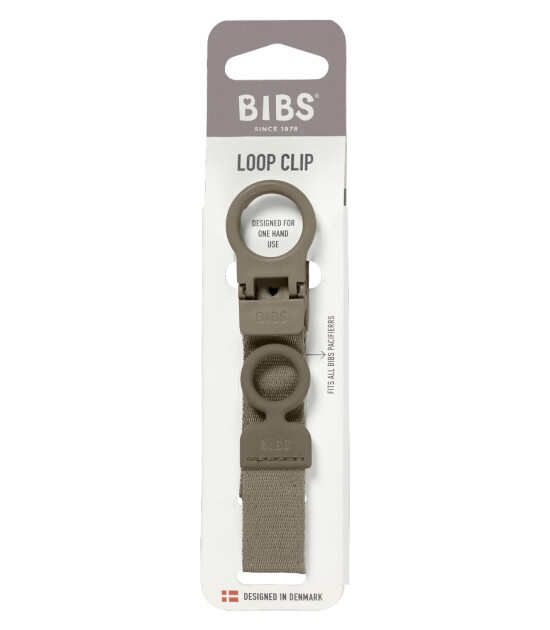 Bibs Loop Clip Emzik Askısı // Dark Oak