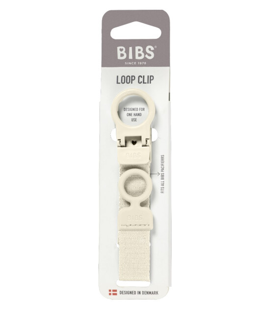 Bibs Loop Clip Emzik Askısı // Ivory