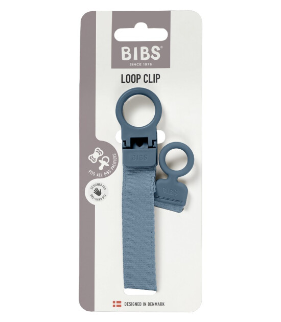 Bibs Loop Clip Emzik Askısı // Petrol