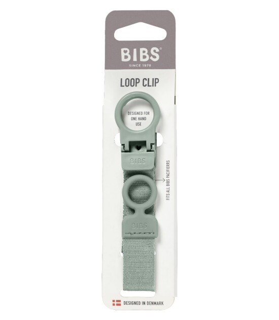 Bibs Loop Clip Emzik Askısı // Sage