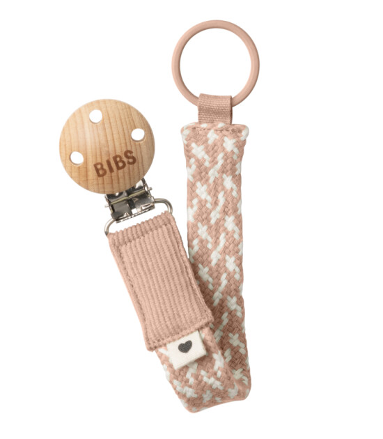 Bibs Paci Braid - Emzik Askısı // Blush - Ivory