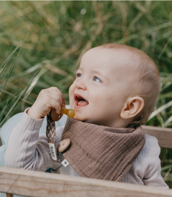 Bibs Paci Braid - Emzik Askısı // Ivory - Vanilla