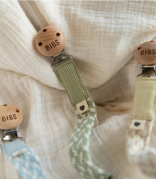 Bibs Paci Braid - Emzik Askısı // Ivory - Vanilla