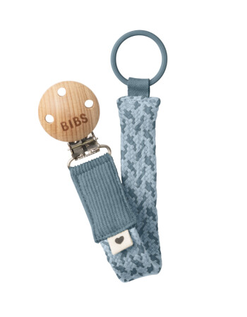 Bibs Paci Braid - Emzik Askısı // Petrol - Baby Blue