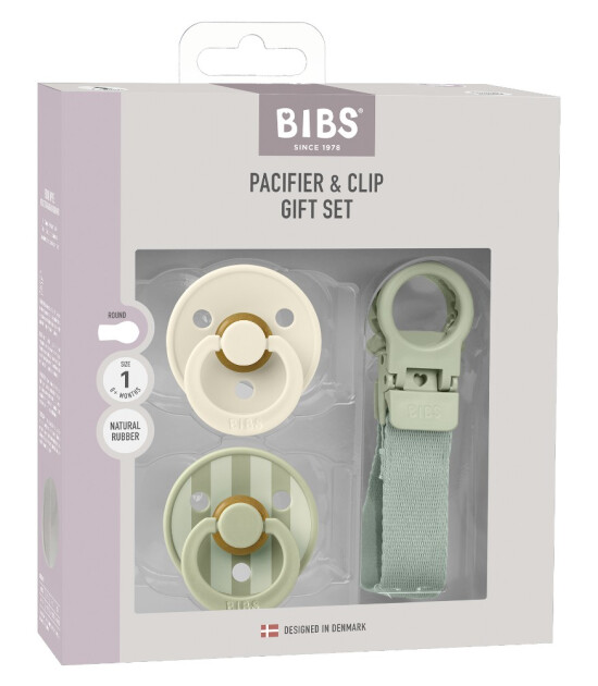 Bibs Studio Colour Emzik Hediye Seti // Sage