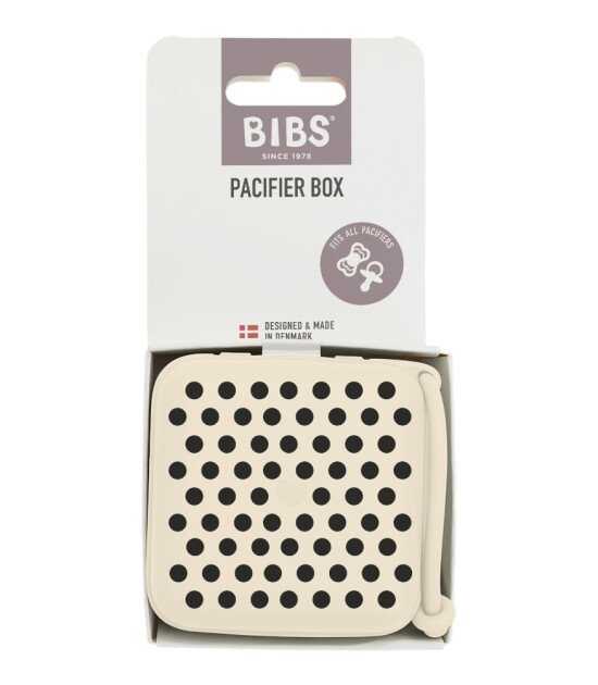 Bibs Emzik Kutusu // Polka Dots - Ivory / Black