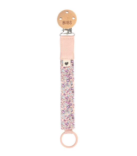 BIBS x Liberty Pacifier Clip Emzik Askısı // Eloise Blush