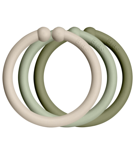Bibs Loops Halka Set (12'li) // Vanilla-Sage-Olive