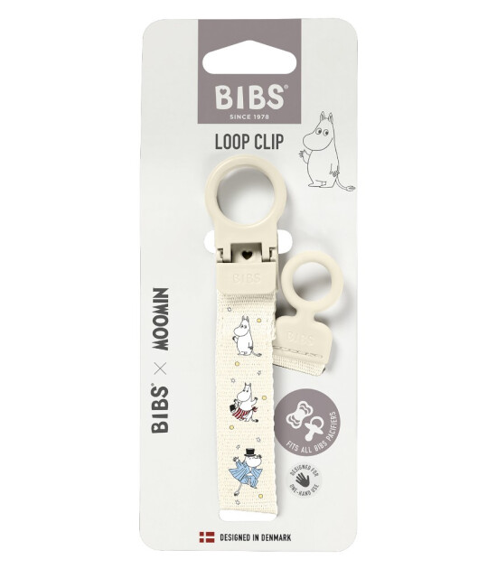Bibs x Moomin Loop Clip Emzik Askısı // Ivory