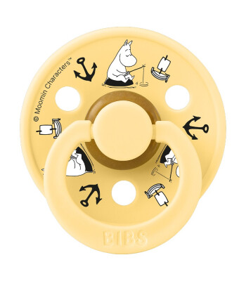 Bibs x Moomin Kauçuk Emzik // Sailing Friends - Pale Butter