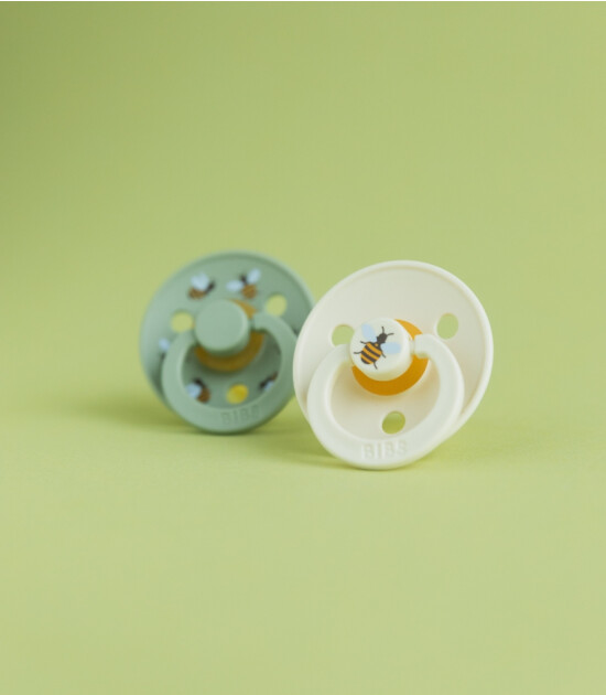 Bibs Studio Kauçuk Emzik // Bumblebee - Ivory