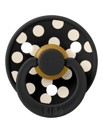 Bibs Studio Kau&ccedil;uk Emzik // Polka Dots - Black / Ivory