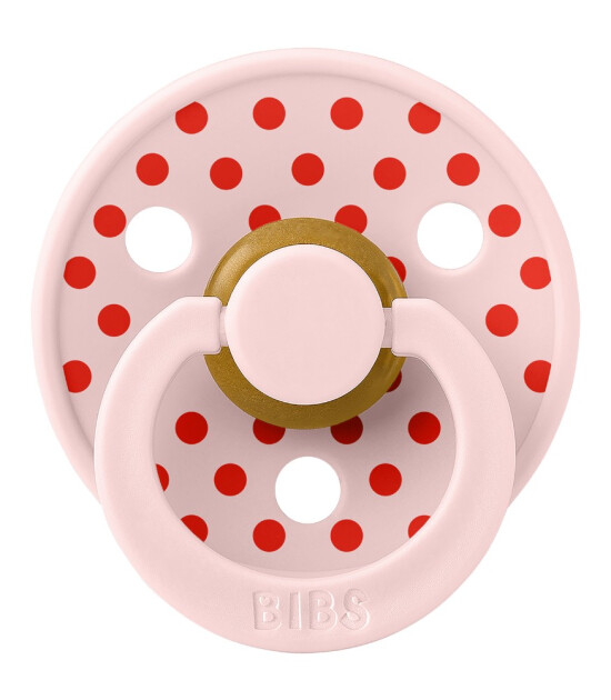 Bibs Studio Kau&ccedil;uk Emzik // Polka Dots - Blossom / Candy Apple