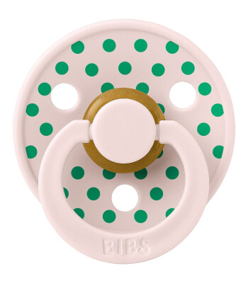 Bibs Studio Kauçuk Emzik // Polka Dots - Petal / Cactus