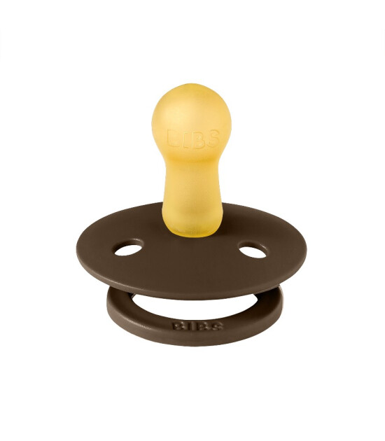 Bibs Studio Kau&ccedil;uk Emzik // Polka Dots - Mocha / Baby Pink