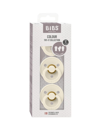 Bibs Try It 3 Model Colour Emzik Set (0 - 6 Ay) // Ivory