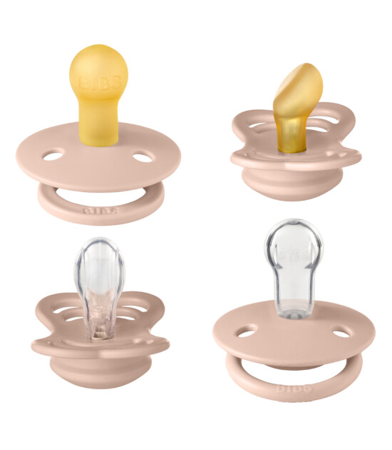 Bibs Try It Emzik Set (0-6 Ay) // Blush