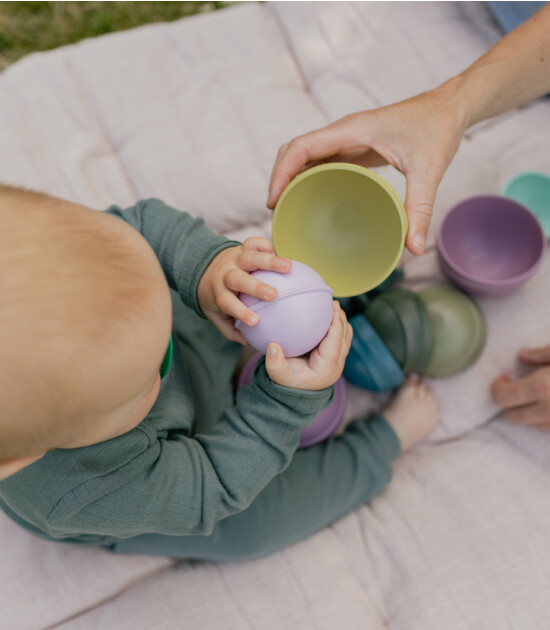 Bibs Wobbly Tower Oyun Kulesi // Pastel Rainbow