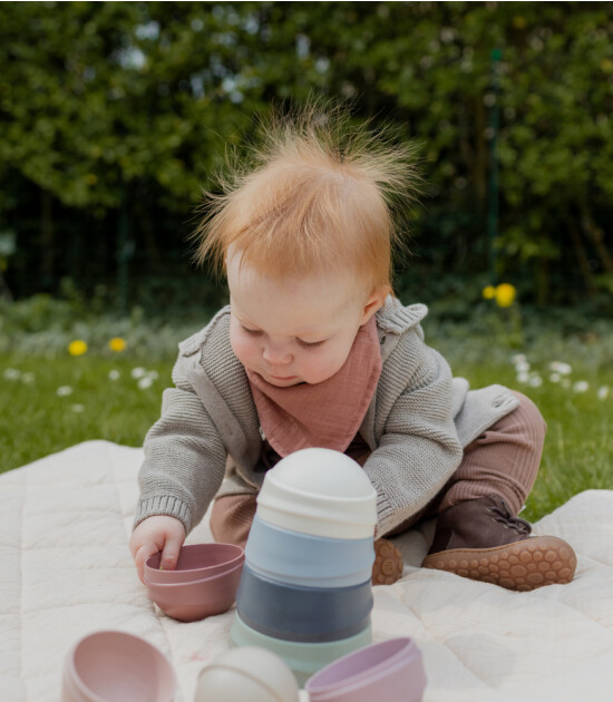 Bibs Wobbly Tower Oyun Kulesi // Pastel Rainbow