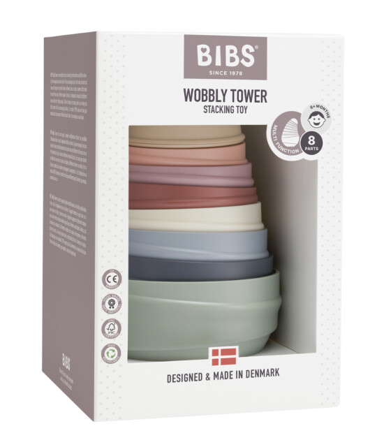 Bibs Wobbly Tower Oyun Kulesi // Pastel Rainbow