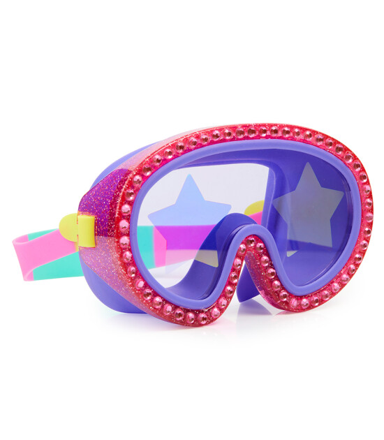 Bling2O Çocuk Havuz/Deniz Gözlüğü // Rock Star Glitter Mask - Strawberry