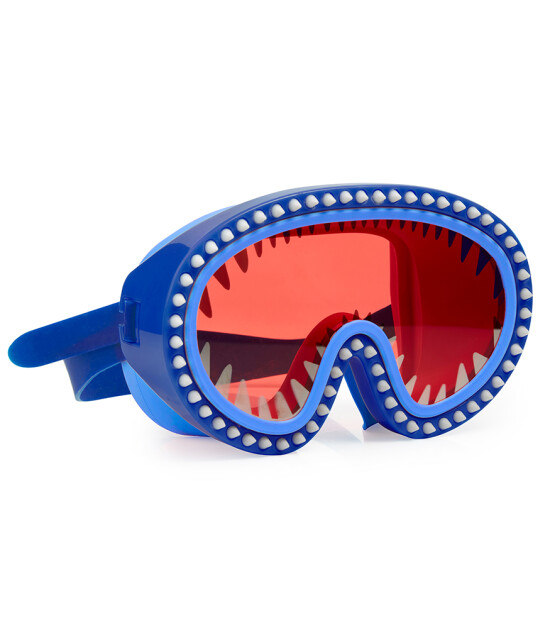 Bling2O Çocuk Havuz/Deniz Gözlüğü // Shark Attack Mask - Nibbles Red Lens