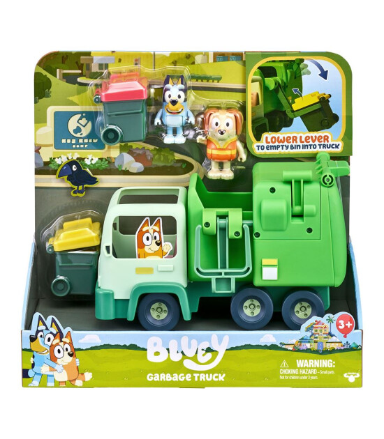 Bluey B&uuml;y&uuml;k Ara&ccedil; ve Fig&uuml;r Set // &Ccedil;&ouml;p Kamyonu