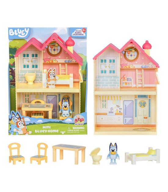 Bluey Mini Ev ve Fig&uuml;r Oyun Seti